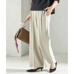 パンツ 「手洗い可能」メルティ ウォーム タック ワイド パンツ レディース