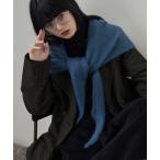 スカーフ バンダナ モヘアタッチトライアングルスカーフ レディース