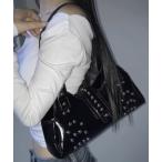 ショッピングエナメルバッグ ハンドバッグ A'GEM/9 × .kom 「.KOM/ドットケーオーエム」 Patent Stud Handbag/エナメル スタッズハンドバッグ