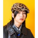 帽子 キャスケット an meets zakka レオパードベロアキャスケット レディース メンズ
