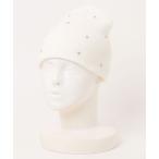 ニット帽 ニットキャップ an meets zakka ジルコニアニットビーニー レディース メンズ