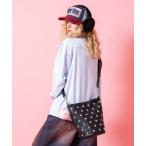 ショルダーバッグ バッグ an meets zakka 大粒ボールスタッズ合成皮革２WAYショルダーバッグ レディース メンズ