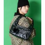 ショッピングＺＡＫＫＡ ハンドバッグ an meets zakka パール＆スタースタッズ合成皮革ハンドバッグ