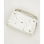 ショッピングＺＡＫＫＡ ショルダーバッグ バッグ an meets zakka ジルコニア＆ハートスタッズサイドギャザーフリル合成皮革２WAYショルダーハンドバッグ