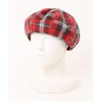 帽子 ベレー帽 an meets zakka カラフルチェック柄ネルベレー帽 レディース メンズ
