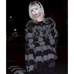 ショッピングダメージ ニット セーター 「REFLEM/レフレム」ダメージボーダーニットPO/ニットプルオーバー レディース メンズ