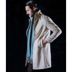 コート ジャケット 「HIDEAWAYS BLACK」マイクロ起毛ポンチ　スタンドコート メンズ