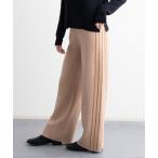 パンツ 裏起毛 サイドフリンジ ニットパンツ 「レディース」 レディース