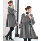 コート アウター レース襟 付き ウールコート ｜ アウター / コート / ロングコート / ノーカラーコート レディース