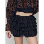 パンツ ティアードショートパンツ レディース