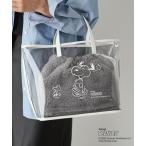 トートバッグ 「PEANUTS×russetコラボ第三弾」クリアトート×巾着セットバッグ レディース