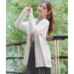 カーディガン きらボタンロングカーディガン レディース