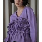 カーディガン 「EMMEL REFINES」EM ミニウラケ フリル 2WAY カーディガン レディース