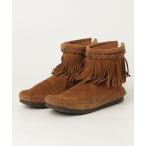 ショッピングMINNETONKA 「Minnetonka」 フリンジブーツ 8 ブラウン レディース