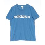 「adidas」 半袖Tシャツ 0 ブルー メンズ