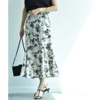 「INTERPLANET」 スカート FREE オフホワ