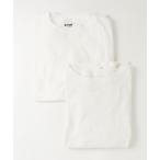 「schott」 半袖Tシャツ L ホワイト メンズ