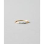 ショッピングピンキーリング 指輪 リング K10YG ピンキーリング コンビカラー ダイヤモンド レディース