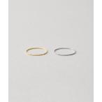 指輪 リング K10YG/WG ピンキーリング セット ベネチアンチェーン レディース