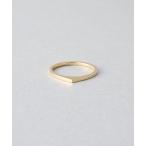 指輪 リング K10YG ピンキーリング テクスチャ レディース