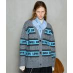 カーディガン LOVE Jacquard Cardigan / LOVEジャカードカーディガン レディース