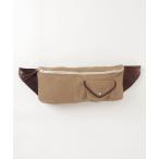 「Waste(twice)」 ウエストバッグ - ベージュ メンズ