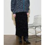 ショッピングミモレ丈 スカート Metallic Shirring Skirt / メタリックシャーリングスカート