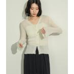 ショッピングサマー カーディガン 「NEUNA」 ニットカーディガン FREE アイボリー レディース