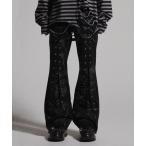 ジーンズ 「GRANCY」Crazy Design Skinny Flare Denim Pants / クレイジーデザインスキニーフレアデニムパンツ