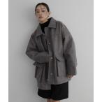 カバーオール ボア襟付き2wayカバーオール レディース