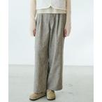 パンツ Gymphlex | ウールツイル ストレートワイドパンツ WOMEN レディース