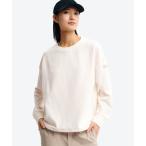 トレーナー スウェット ダイヤモンドキルティング ワッフルフリースプルオーバー レディース