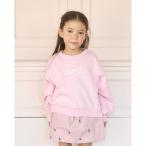 ショッピングリボン トレーナー  「毛玉バイバイ裏毛」リボン刺しゅうスウェット キッズ 子供服 女の子
