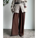 パンツ メランジタックワイドパンツ レディース