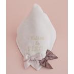 ショッピングハンカチ ハンカチ バイカラーリボンタオルハンカチ レディース