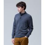 ショッピングカシミア セーター ニット 「カシミア100%使用」ハーフプラケットリブモックネック ニット メンズ
