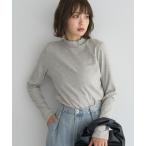 ショッピングラメ tシャツ ラメテレコハイネックプルオーバー レディース