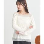 tシャツ 「吸湿発熱/前後2WAY」あったかフェミニンインナー（2wayネック） レディース