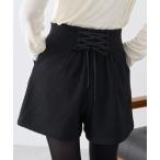 ショッピングショートパンツ パンツ バックレースアップショートパンツ レディース