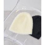 ニット帽 ニットキャップ フェザービーニー レディース