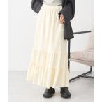 スカート メロー切替フレアスカート