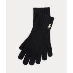 手袋 ケーブルニット ウールカシミヤ グローブ レディース