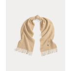 マフラー ストール フリンジトリム ウール マフラー レディース