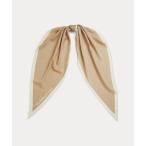 ショッピングスカーフ スカーフ バンダナ ロゴ ウールシルク ダイヤモンド スカーフ レディース