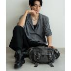 ショッピングショルダーバッグ メンズ ショルダーバッグ DEVICE Cargo ヴィンテージ デニムショルダーバッグ メンズ レディース