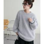  вязаный свитер [WEB ограничение ]moheya Touch вязаный женский 