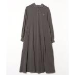 ショッピングジムフレックス 「GYMPHLEX」 刺繍シャツワンピース 14 グレー レディース