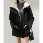 ショッピングモッズコート ミリタリージャケット モッズコート インナーファースタンドカラーミリタリージャケット レディース