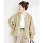 ブルゾン アウター リブカラーブルゾン レディース