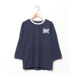 「Admiral」 刺繍7分袖Tシャツ 